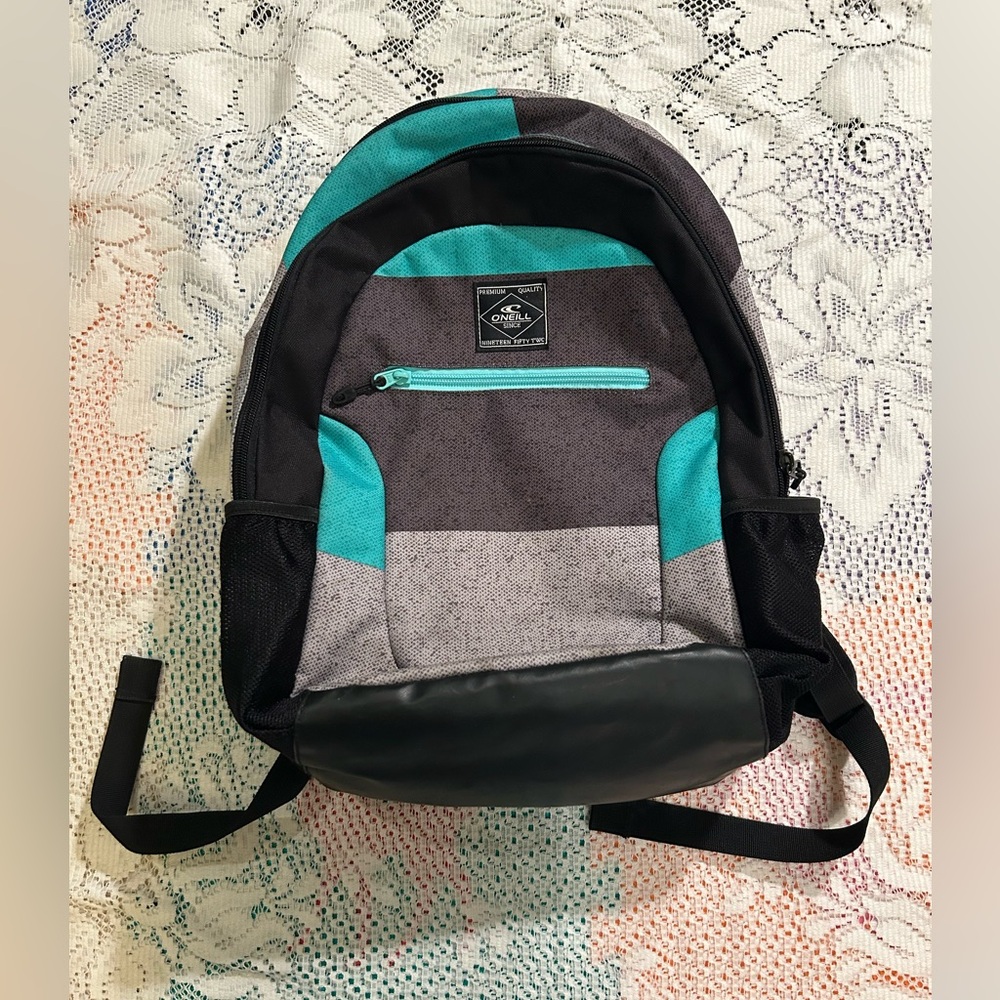 O'Neill Charcoal and Aqua Men's Backpack
